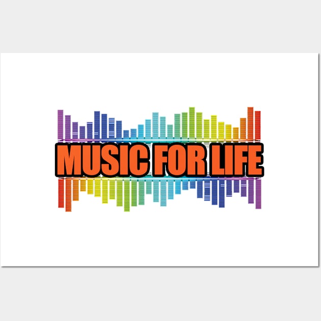 Music for Life Wall Art by tatzkirosales-shirt-store